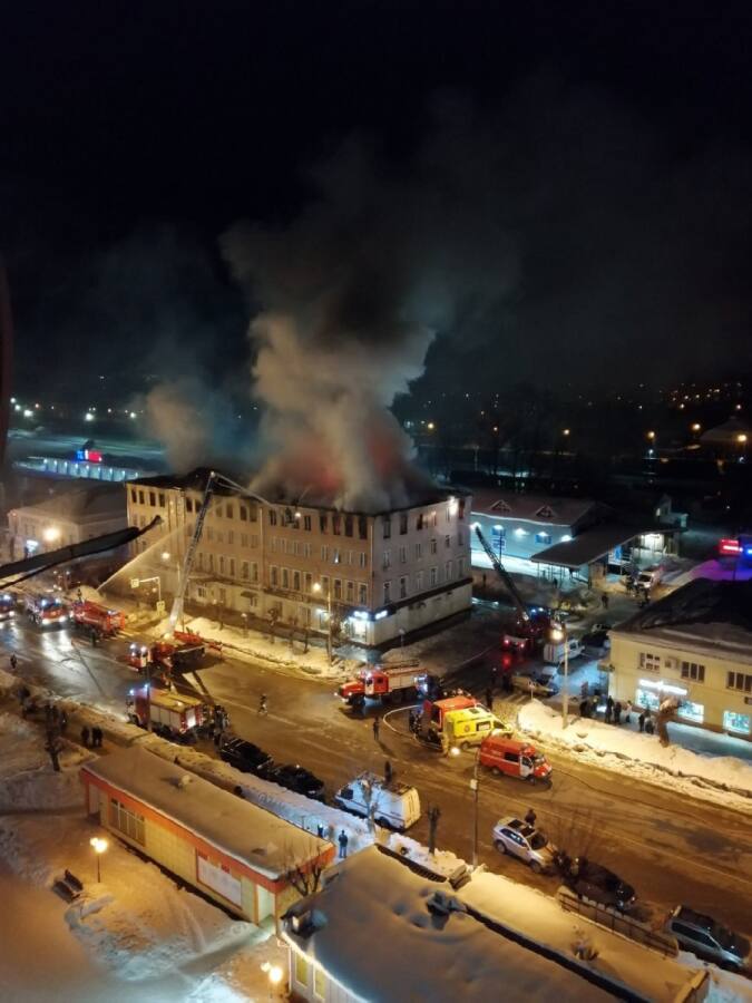 Пожар в жилом доме  Орехово-Зуеве 12 февраля 2022 года