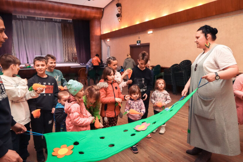 Развлекательную программу для беженцев из Донбасса провели при участии орехово-зуевских молодогвардейцев в Пушкино