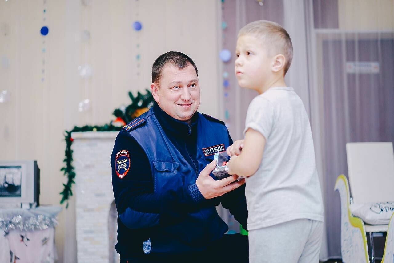 Начальник Госавтоинспекции по Орехово-Зуевскому городскому округу принял участие в новогодней «Ёлке желаний».