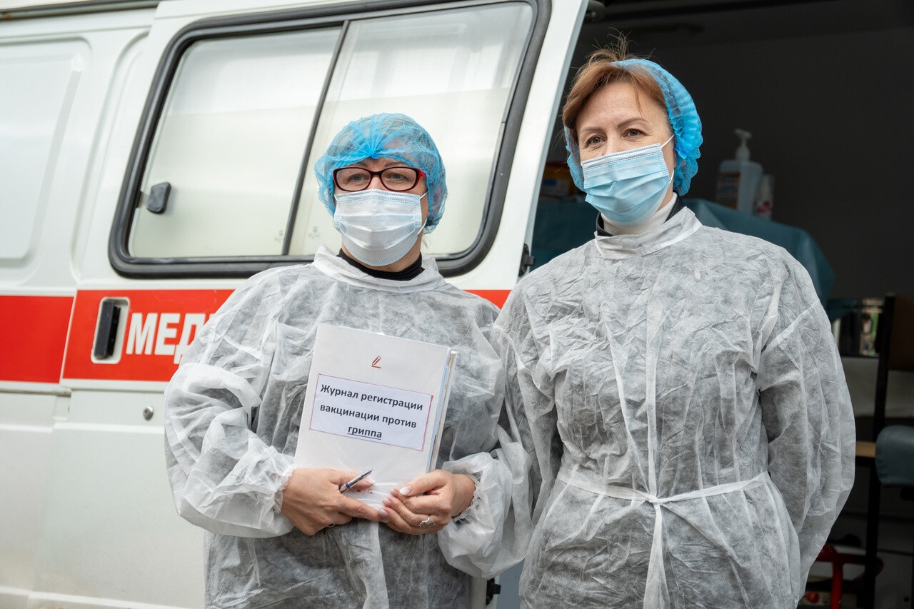 В Орехово-Зуеве работает мобильная бригада для желающих привиться от гриппа