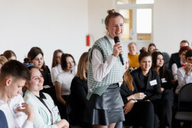 Марафон встреч в рамках проекта «Сто вопросов лидеру» продолжился в школе № 12 Орехово-Зуева