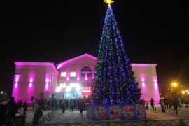 Фотоподборка: как в городе Куровское отпраздновали зажжение огоньков на новогодней елке
