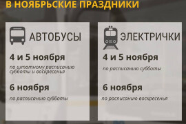 В ноябрьские праздники изменится расписание общественного транспорта в Орехово-Зуевском округе