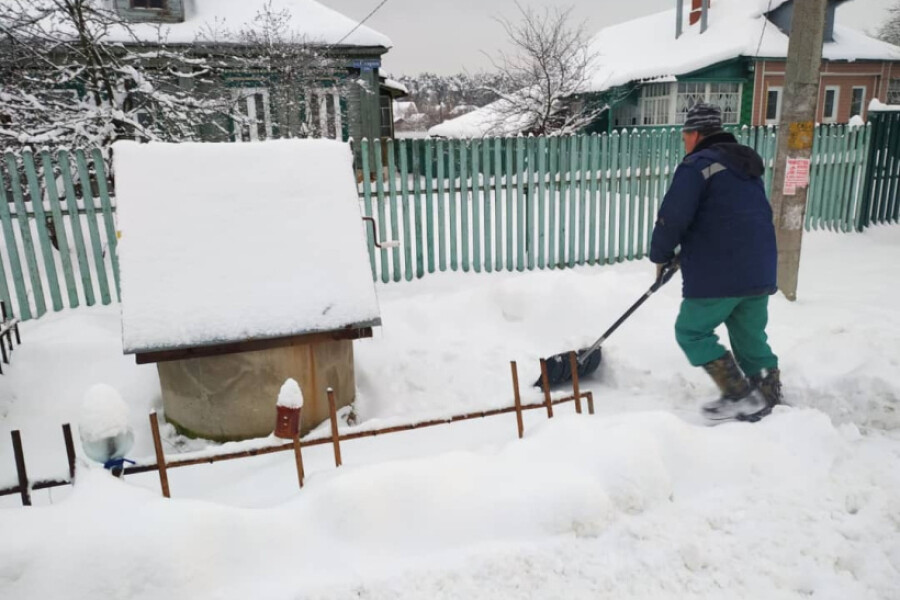 Как в городе Куровское и деревне Войново-Гора идут работы по расчистке дворов и дорог от снега