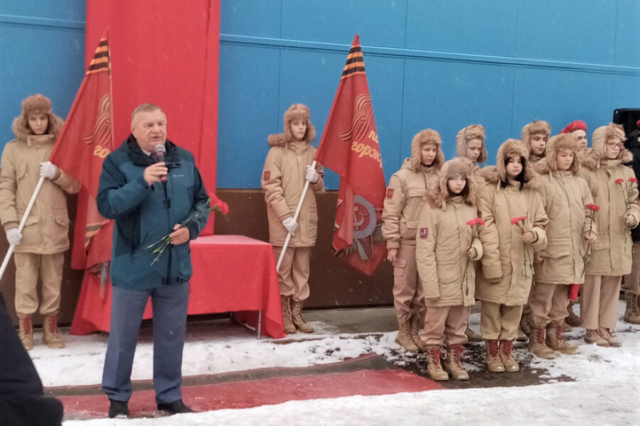 Мемориальную доску ветерану Владимиру Воронцову установили в Куровском