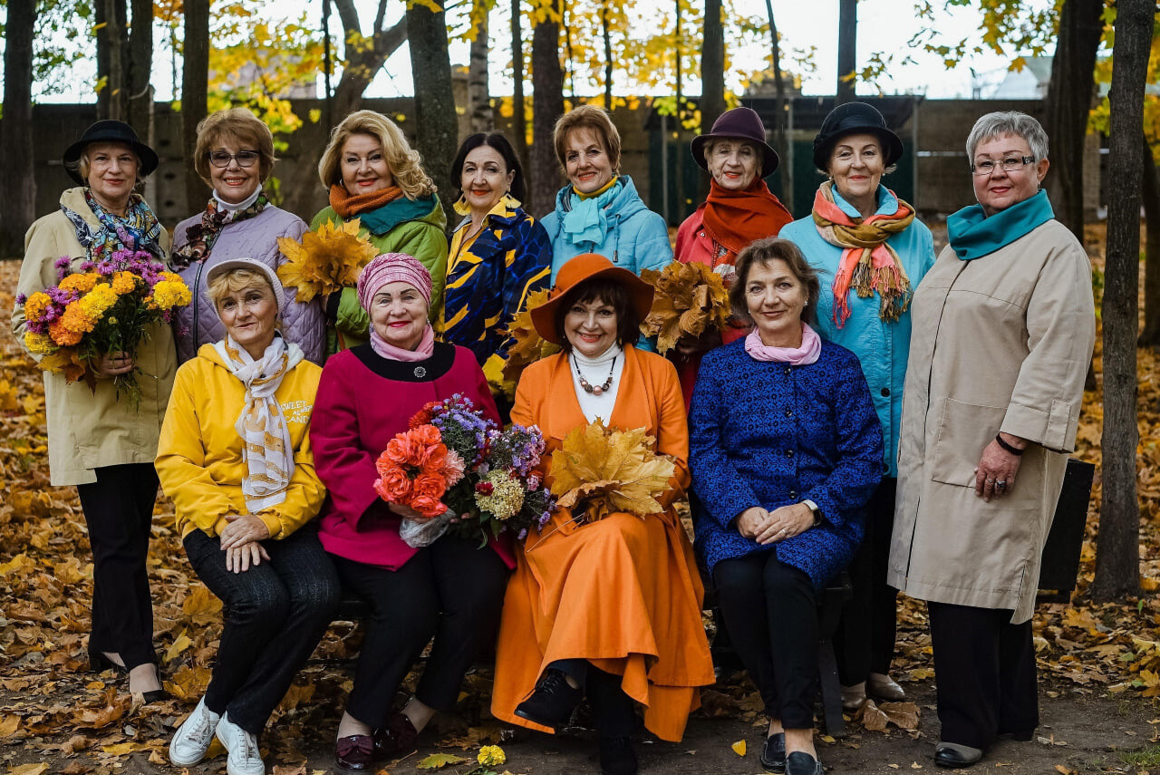 Для участников проекта «Активное долголетие» устроили тематическую фотосессию в Орехово-Зуеве