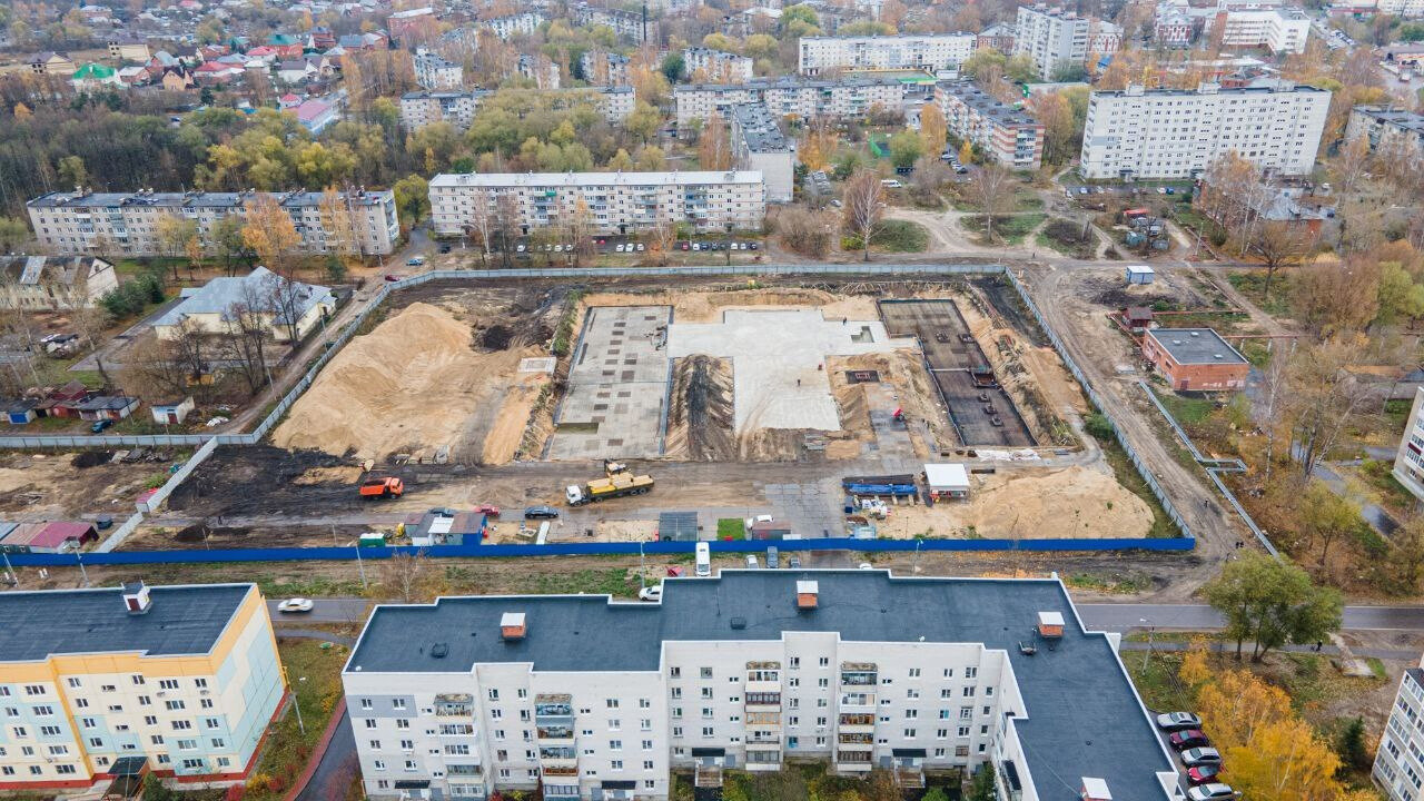 Строительство школы на улице Красина в Орехово-Зуеве возобновилось