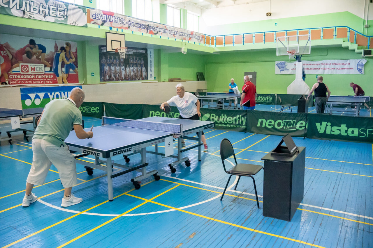 Орехово-зуевские пенсионеры представят Восточное Подмосковье в финале областных соревнований по настольному теннису
