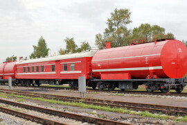 Пожарный поезд на станции Орехово-Зуево готов к летнему пожароопасному периоду